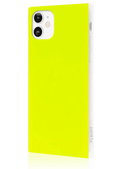 SQUARE® Neon Yellow iPhone Case