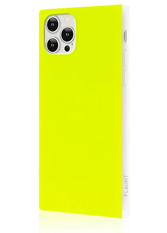 SQUARE® Neon Yellow iPhone Case