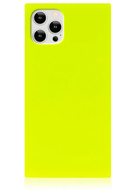 SQUARE® Neon Yellow iPhone Case