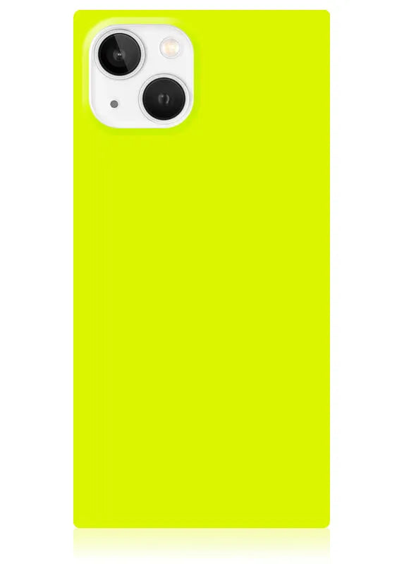 SQUARE® Neon Yellow iPhone Case