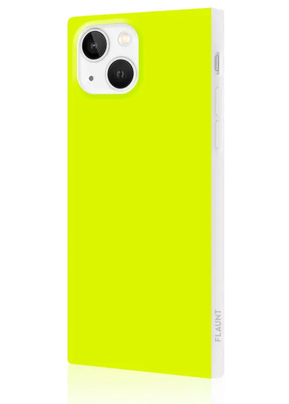 SQUARE® Neon Yellow iPhone Case