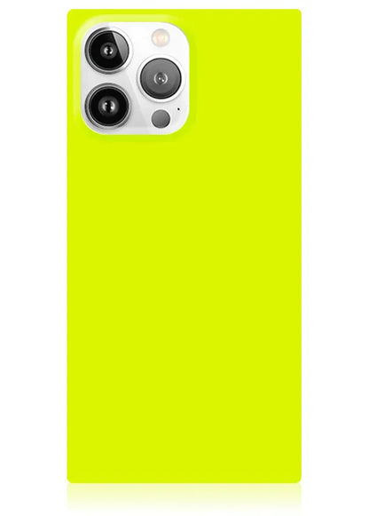 SQUARE® Neon Yellow iPhone Case