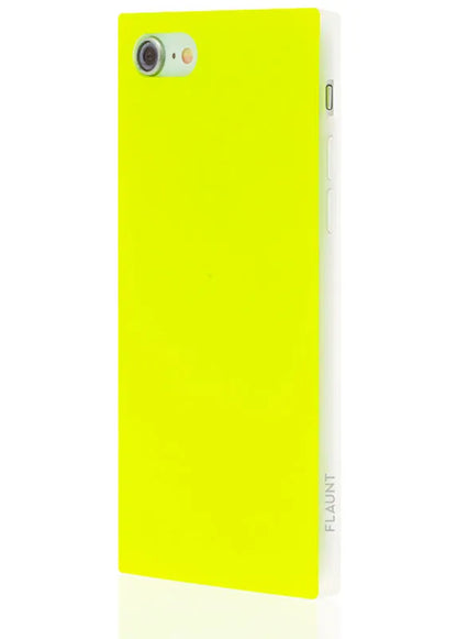 SQUARE® Neon Yellow iPhone Case