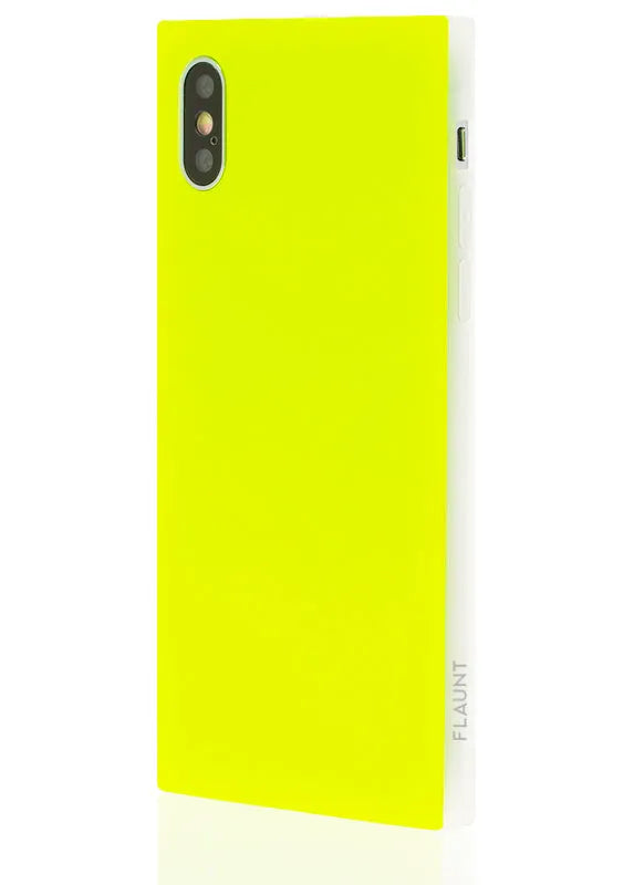SQUARE® Neon Yellow iPhone Case