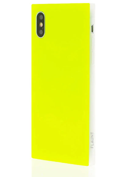 SQUARE® Neon Yellow iPhone Case