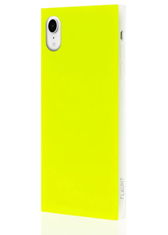 SQUARE® Neon Yellow iPhone Case