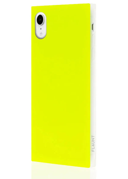 SQUARE® Neon Yellow iPhone Case