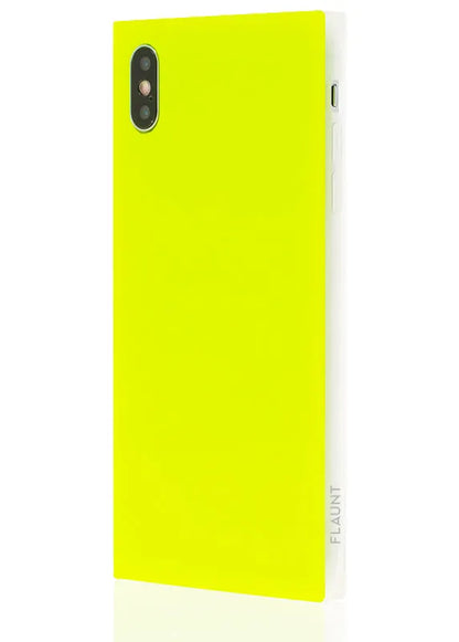 SQUARE® Neon Yellow iPhone Case