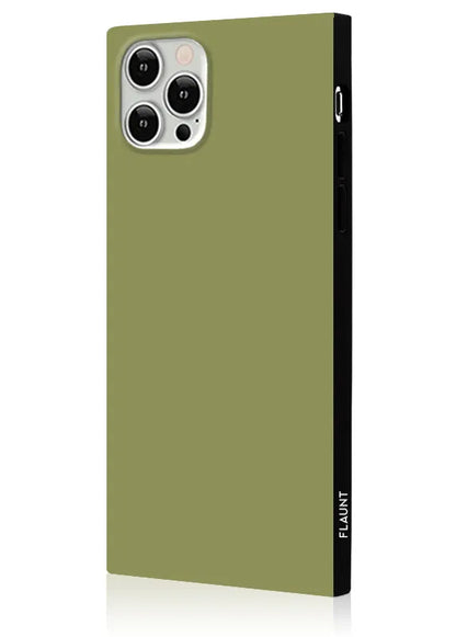 SQUARE® Olive Green iPhone Case