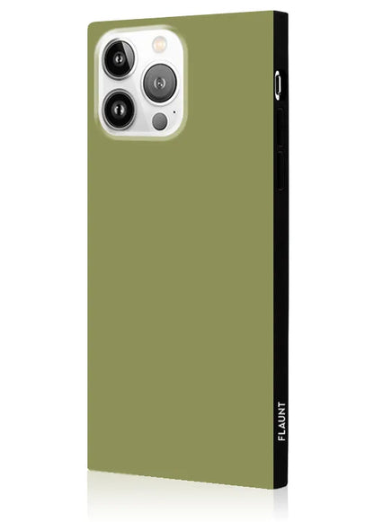SQUARE® Olive Green iPhone Case