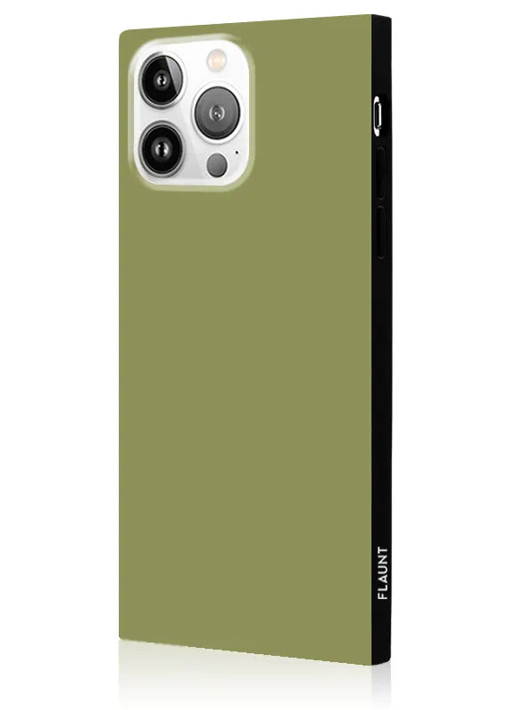 SQUARE® Olive Green iPhone Case