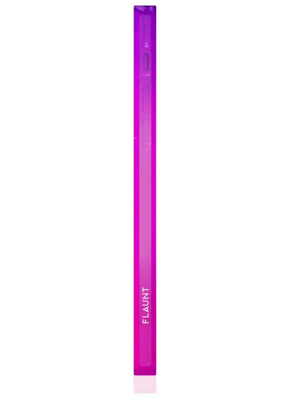 SQUARE® Pink Purple Clear Ombre iPhone Case