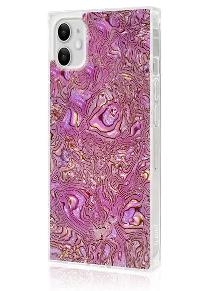 SQUARE® Pink Abalone Shell iPhone Case