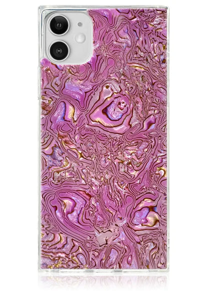 SQUARE® Pink Abalone Shell iPhone Case