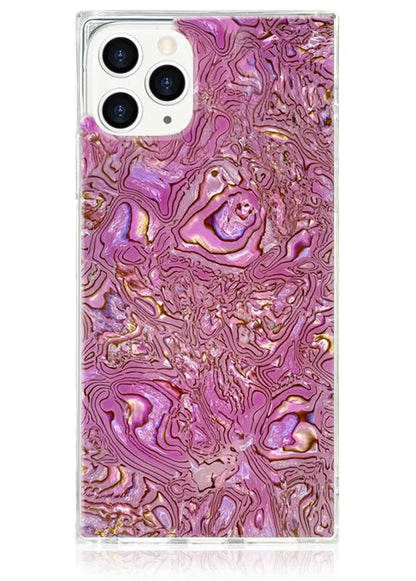 SQUARE® Pink Abalone Shell iPhone Case