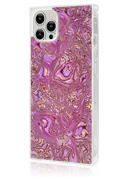 SQUARE® Pink Abalone Shell iPhone Case