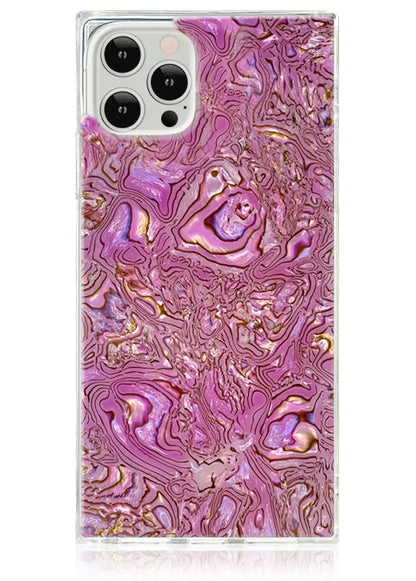 SQUARE® Pink Abalone Shell iPhone Case