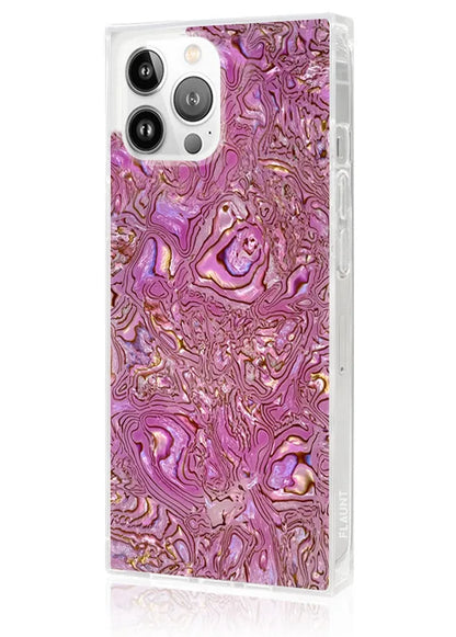 SQUARE® Pink Abalone Shell iPhone Case