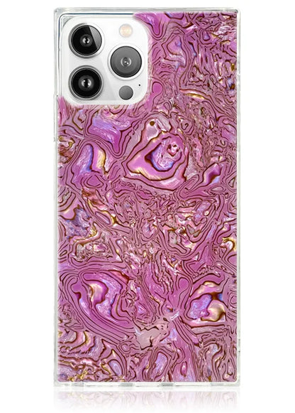 SQUARE® Pink Abalone Shell iPhone Case