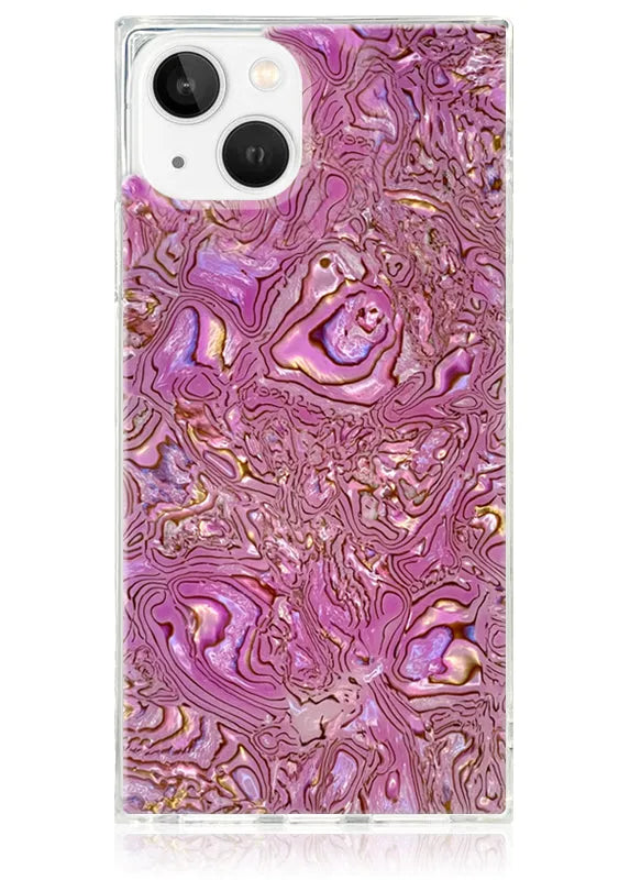 SQUARE® Pink Abalone Shell iPhone Case