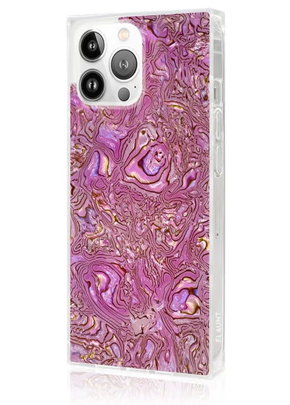 SQUARE® Pink Abalone Shell iPhone Case