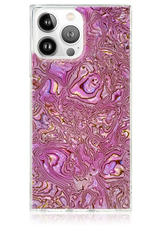 SQUARE® Pink Abalone Shell iPhone Case