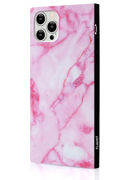 SQUARE® Pink Marble iPhone Case