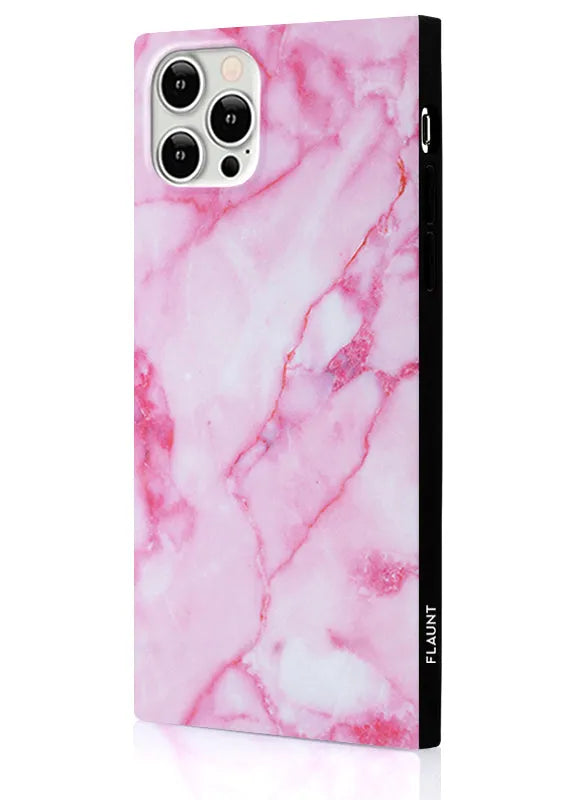 SQUARE® Pink Marble iPhone Case