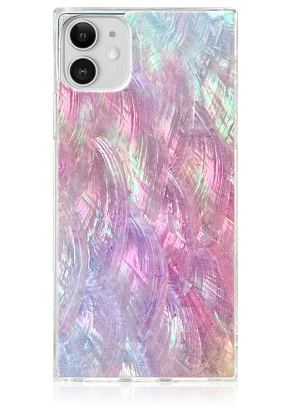 SQUARE® Pink Mother of Pearl iPhone Case