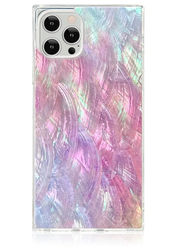 SQUARE® Pink Mother of Pearl iPhone Case
