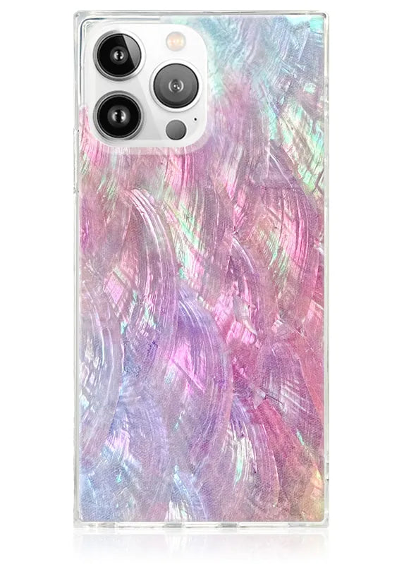 SQUARE® Pink Mother of Pearl iPhone Case