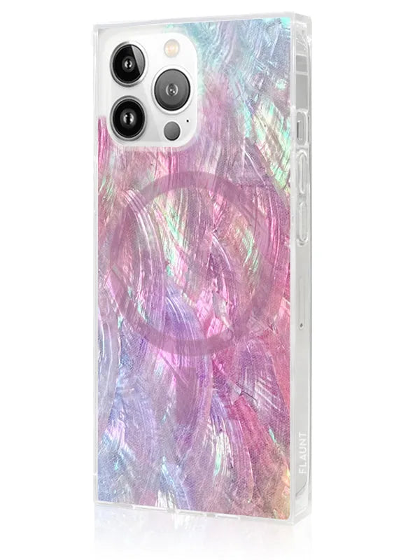 SQUARE® Pink Mother of Pearl iPhone Case