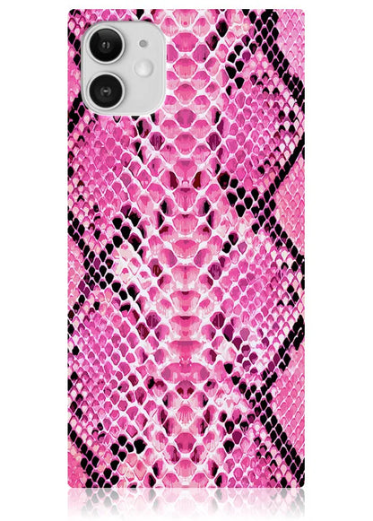 SQUARE® Pink Python iPhone Case