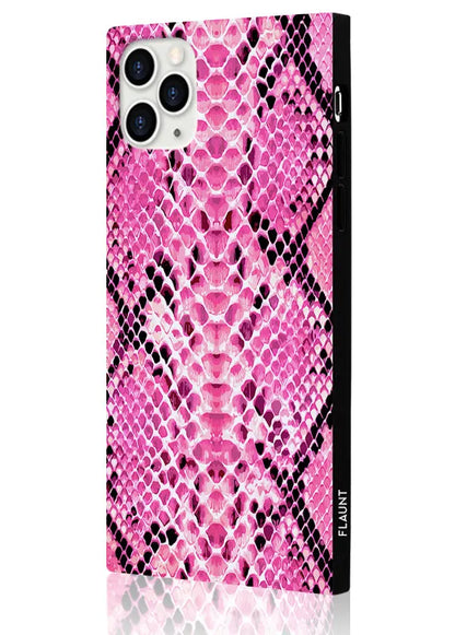 SQUARE® Pink Python iPhone Case