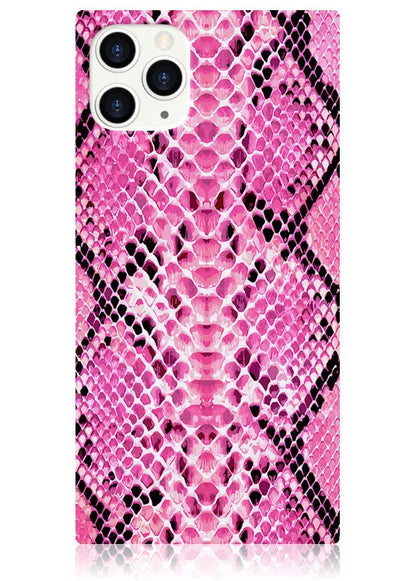 SQUARE® Pink Python iPhone Case