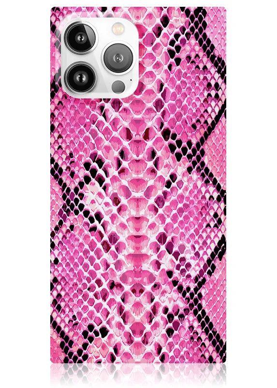 SQUARE® Pink Python iPhone Case