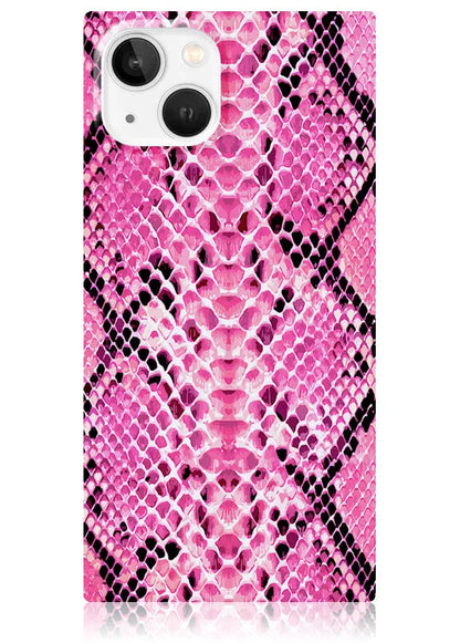 SQUARE® Pink Python iPhone Case