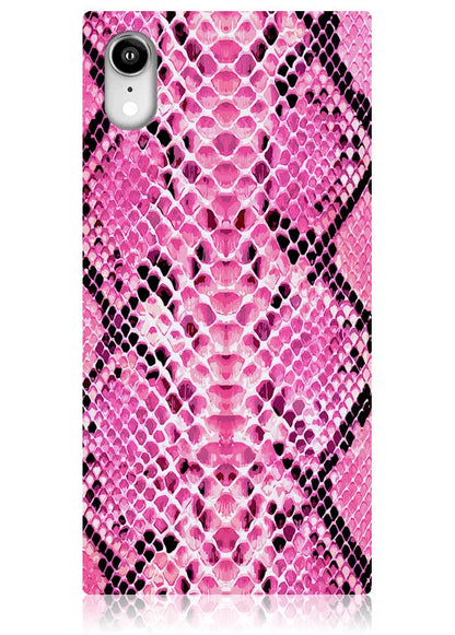 SQUARE® Pink Python iPhone Case