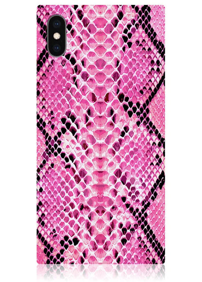 SQUARE® Pink Python iPhone Case