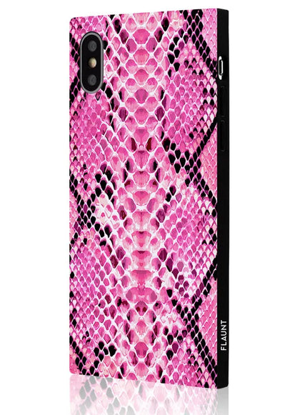 SQUARE® Pink Python iPhone Case