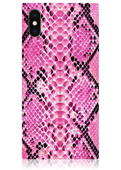 SQUARE® Pink Python iPhone Case
