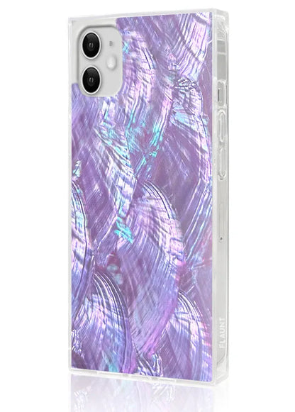 SQUARE® Violet Mother of Pearl iPhone Case