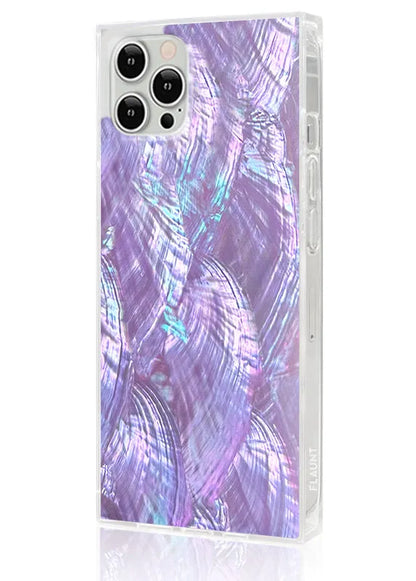 SQUARE® Violet Mother of Pearl iPhone Case