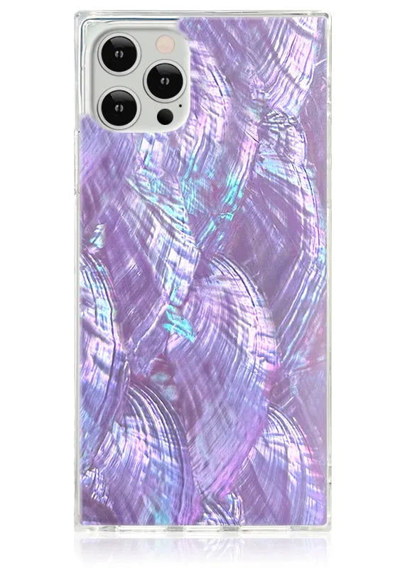 SQUARE® Violet Mother of Pearl iPhone Case