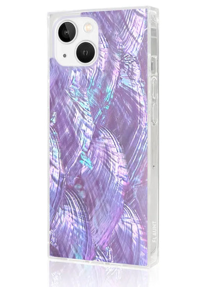 SQUARE® Violet Mother of Pearl iPhone Case
