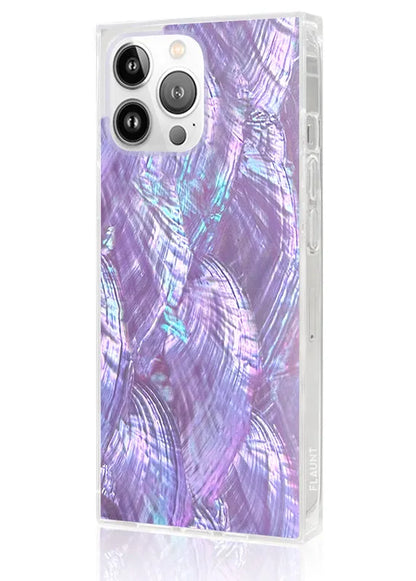 SQUARE® Violet Mother of Pearl iPhone Case