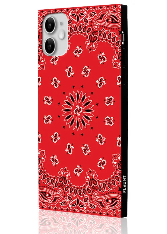 SQUARE® Red Bandana iPhone Case