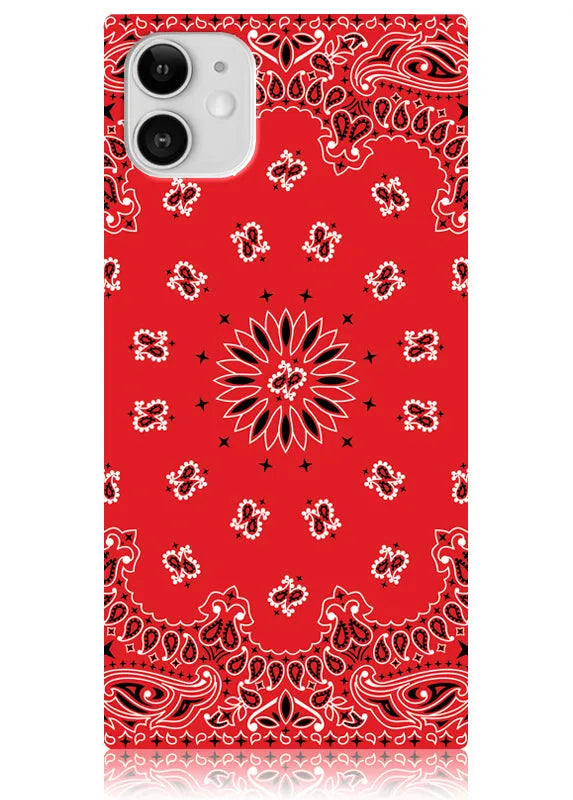 SQUARE® Red Bandana iPhone Case