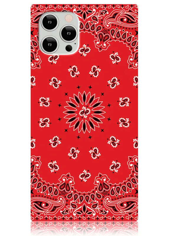 SQUARE® Red Bandana iPhone Case