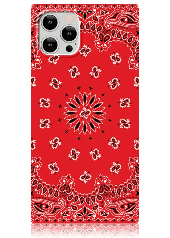 SQUARE® Red Bandana iPhone Case